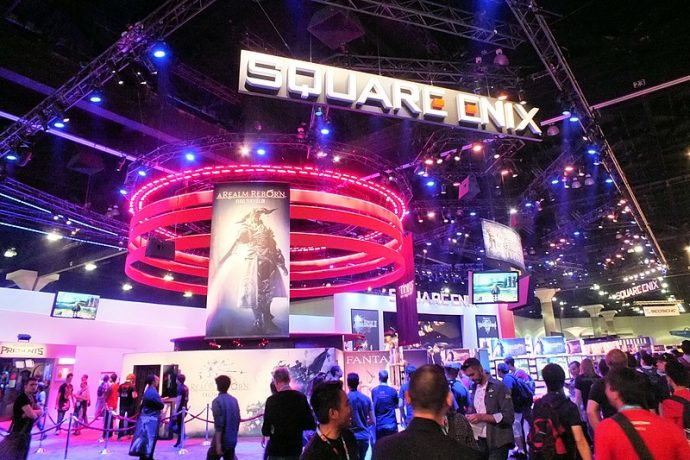 Un stand dédié à Square Enix lors du salon de jeux vidéo E3 en 2013